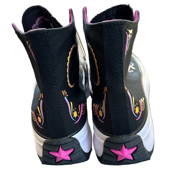 Converse Run Star Hike Day Dead High Platform Painted Embroidered NWT 13 14.5 - Picture 8 of 14